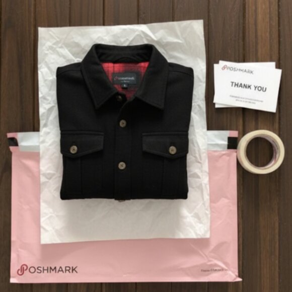 NWT Men's Black Flannel Lined Shirt Jacket Shacket | Quilted Workwear - Picture 2 of 6